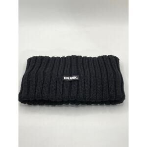 CRANK Women's Black Knit Logo Winter Headband SZ OS